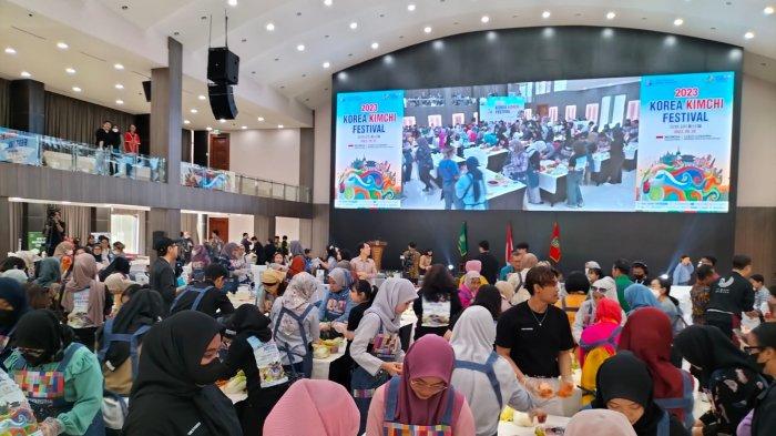 Acara Korea Kimchi Festival 2023 di Indonesia digelar di Auditorium Universitas Nasional (UNAS), Jakarta Selatan, Rabu (20/9/2023).