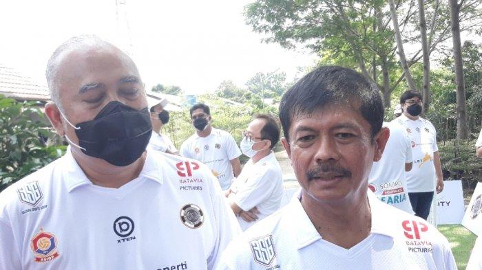 Dirtek PSSI Indra Sjafri dan Dirut PT BSG Ade Prima Syarif