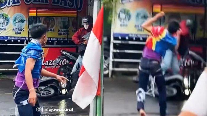 Video yang merekam aksi heroik pegawai minimarket, Indomaret di Kota Tasikmalaya, pada Kamis (9/1/2024), saat berani melawan perampok, viral di media sosial
