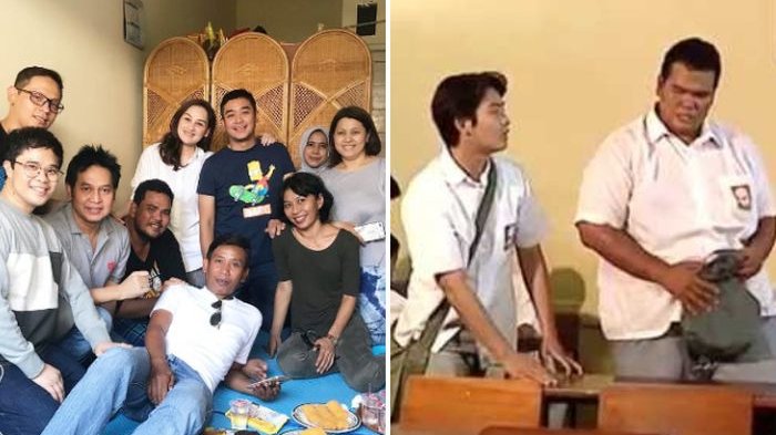 Aktor Fahmi Bo dalam serial 'Lupus Milenia' yang ngehits tahun 2000 terserang penyakit stroke. Sejumlah film tersebut mengadakan reuni sambil menjenguknya, Rabu (24/10/2018).