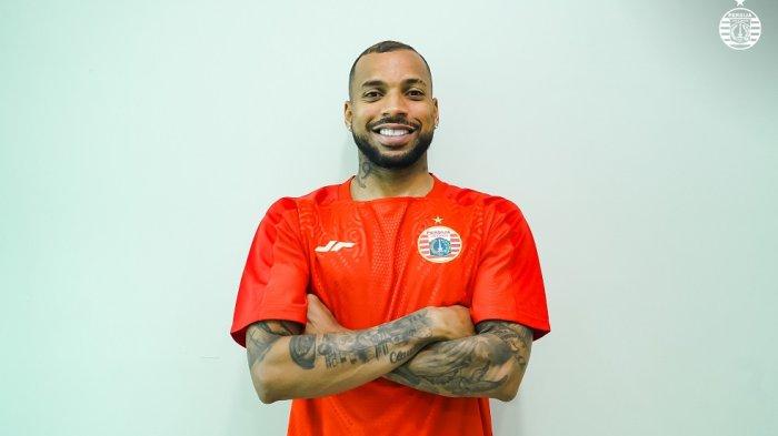 Striker anyar Persija asal Brazil, Gustavo Almeida, menjalani debut latihan bersama Macan Kemayoran di Nirwana Park, Bojongsari, Sabtu (18/11/2023) sore.