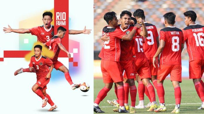 Bek muda Persija Jakarta Ilham Rio Fahmi dan selebrasi Marselino Ferdinan di Timnas U-22 Indonesia usai mencetak gol pada fase grup A SEA Games 2023 di Kamboja. Terkini, Timnas U-22 Indonesia bakal menghadapi Timnas U-22 Vietnam pada babak semifinal di Stadion Nasional Olimpiade, Phnom Penh, Kamboja, Sabtu (13/5/2023).