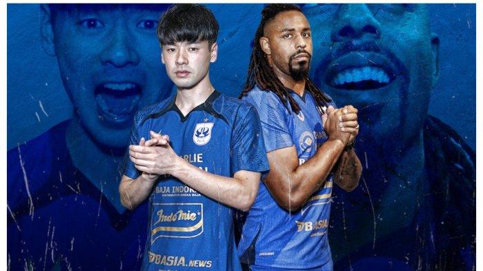 Carlos Fortes dan Taisei Marukawa berseragam PSIS Semarang.