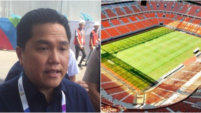 Ketua Umum PSSI, erick Thohir menanggapi polemik terkait renovasi Jakarta International Stadium (JIS).