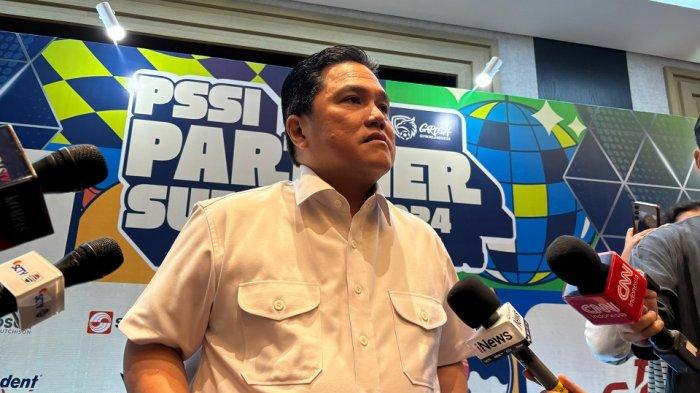 Ketua Umum PSSI, Erick Thohir, saat ditemui di Jakarta