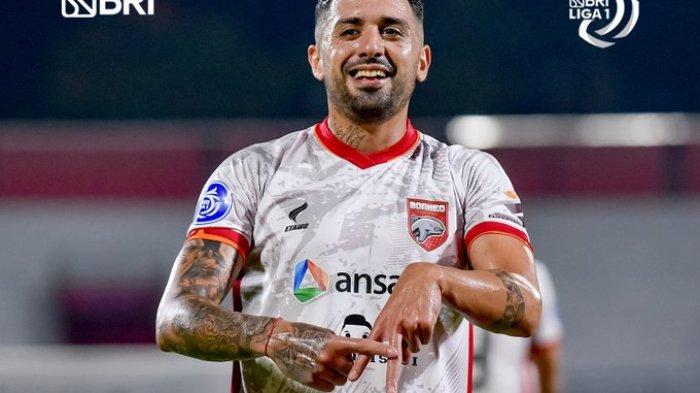 Gelandang Borneo FC Jonathan Bustos