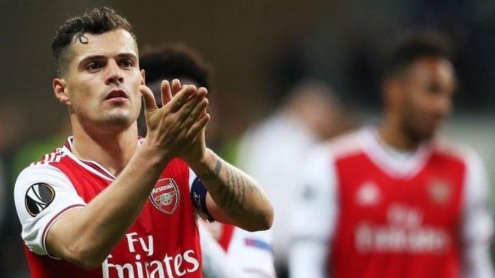 Gelandang sekaligus eks kapten Arsenal, Granit Xhaka.