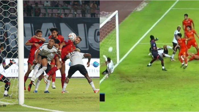 Keputusan yang menjadi sorotan adalah wasit tidak menganggap gol sepakan Witan Sulaeman di penghujung pertandingan Persija Jakarta vs RANS Nusantara FC di Stadion Patriot Candrabhaga, Bekasi, Minggu (22/10/2023).