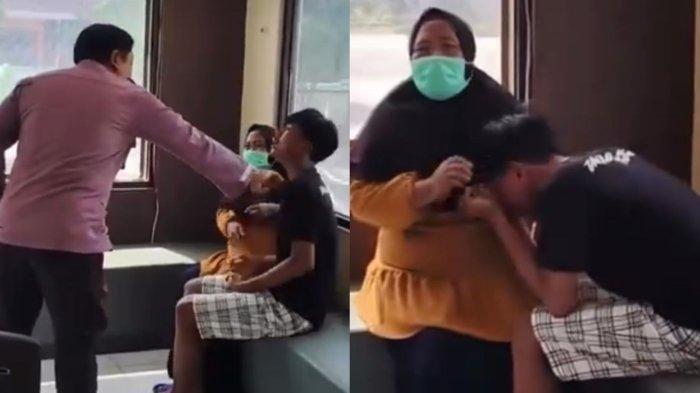 Anak nangis merengek minta pulang usai dibawa ibunya ke polsek.