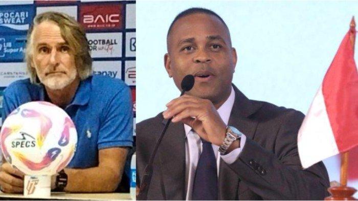 DUA PELATIH ASAL BELANDA - Pelatih Dewa United FC, Jan Olde Riekerink, antusias untuk bersua dengan pelatih Timnas Indonesia, Patrick Kluivert.