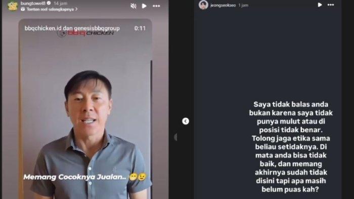 Penerjemah Shin Tae-yong, Jeong Seok-seo alias Jeje, membalas komentar pengamat sepak bola Tommy Welly, atau yang dikenal dengan sapaan Bung Towel.