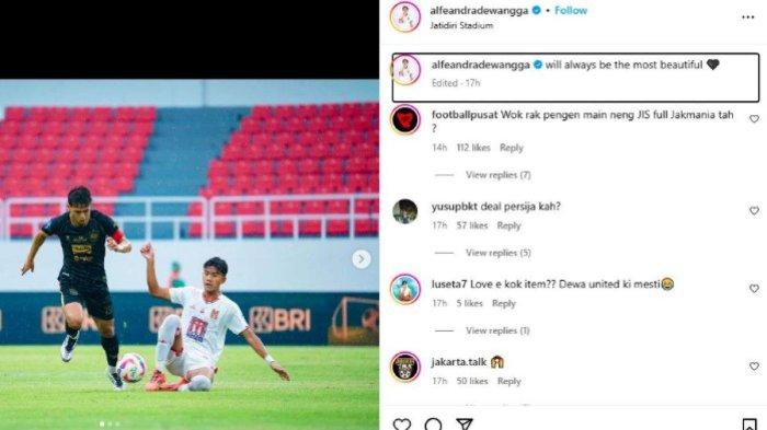 Bek PSIS Semarang, Alfeandra Dewangga mengunggah satu foto dengan keterangan ambigu, yang mana membuat Panser Biru dan Snex jadi takut sang pemain bakal hengkang, Selasa (24/12).