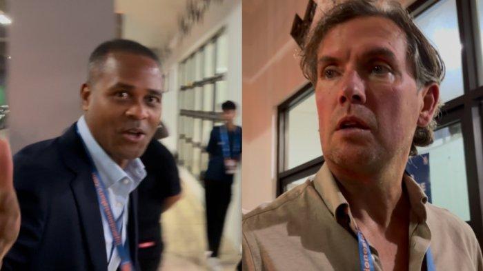 KLUIVERT & PASTOOR NONTON LIGA 1 - Pelatih Timnas Indonesia, Patrick Kluivert bersama asisten Alex Pastoor tiba di Stadion Patriot Candrabhaga, Bekasi, Jawa Barat, Minggu (2/2/2025). Kluivert dan para asistennya datang untuk menyaksikan duel Liga 1Persija melawan PSBS Biak.