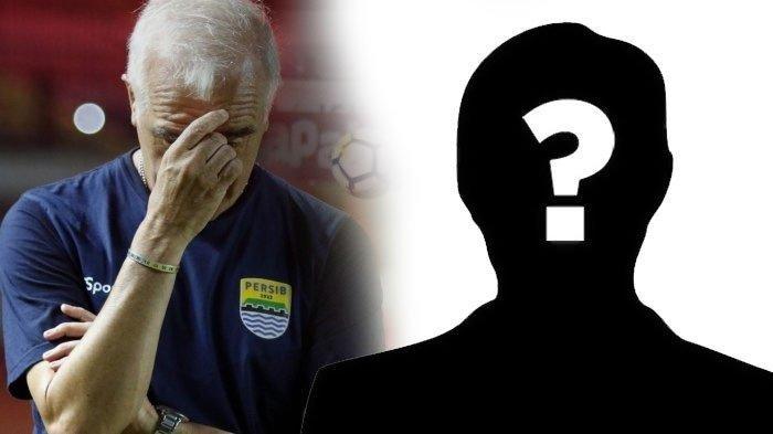 Kolase mantan pelatih Persib Bandung Mario Gomez dan kandidat calon pelatih Persib Bandung yang belum diketahui sosoknya hingga saat ini.