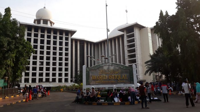 Masjid Istiqlal, Abu Hurairah di Masjid Istqlal, Sawah Besar, Jakarta Pusat, Rabu (13/6/2018).