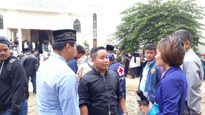 Komedian Narji di RSUD Tangerang Selatan, Minggu (11/2/2018). TRIBUNJAKARTA.COM/DWI PUTRA KESUMA