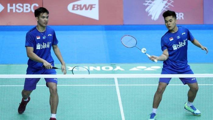 Pasangan ganda putra Indonesia, Leo Rolly Carnando/Daniel Marthin 
