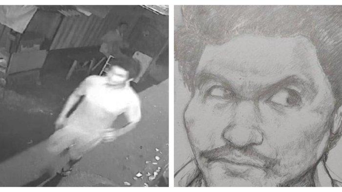 Kolase Foto pelaku penusuk Muhammad Saidi (71), Imam Musala Uswatuh Hasanah di Kebon Jeruk.