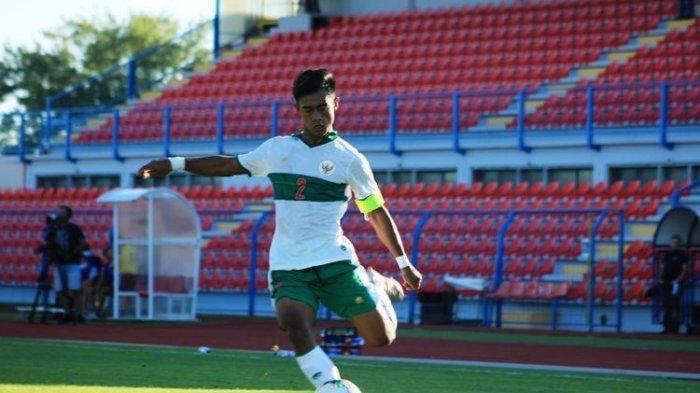 Pemain belakang Tim Nasional Indonesia U-19, Pratama Arhan Alief.