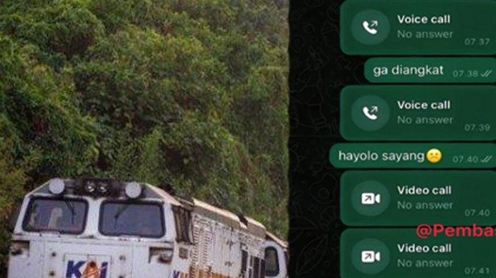 Seorang pemuda berinisial AYD (24) tewas tertabrak kereta di kawasan Grogol Petamburan, Jakarta Barat pada Sabtu (15/6/2024). Kekasihnya pria tersebut membeberkan percakapan dengan korban sesaat sebelum peristiwa mengenaskan itu terjadi.