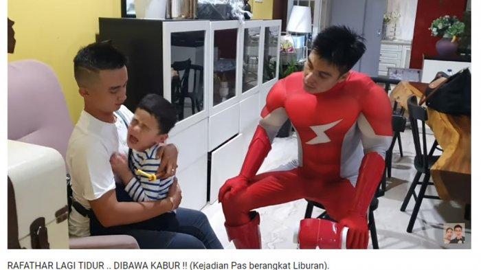 Baim Wong Datang Pakai Kostum Super Hero, Rafatar Teriak dan Nangis ...