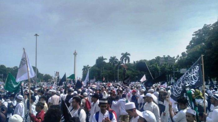 Acara Reuni 212 di Monas dengan peserta yang banyak
