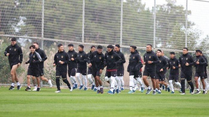 Potret Timnas Indonesia saat menjalani pemusatan latihan (TC) di Turki untuk persiapan Piala Asia 2023.