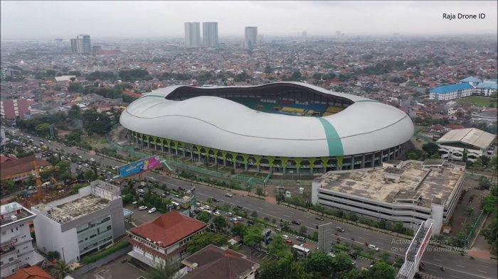 Stadion Patriot Candrabhaga Bekasi dari udara