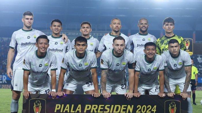 Starter PERSIB Bandung di Piala Presiden 2024 yang berlangsung di Stadion Si Jalak Harupat Kabupaten Bandung.