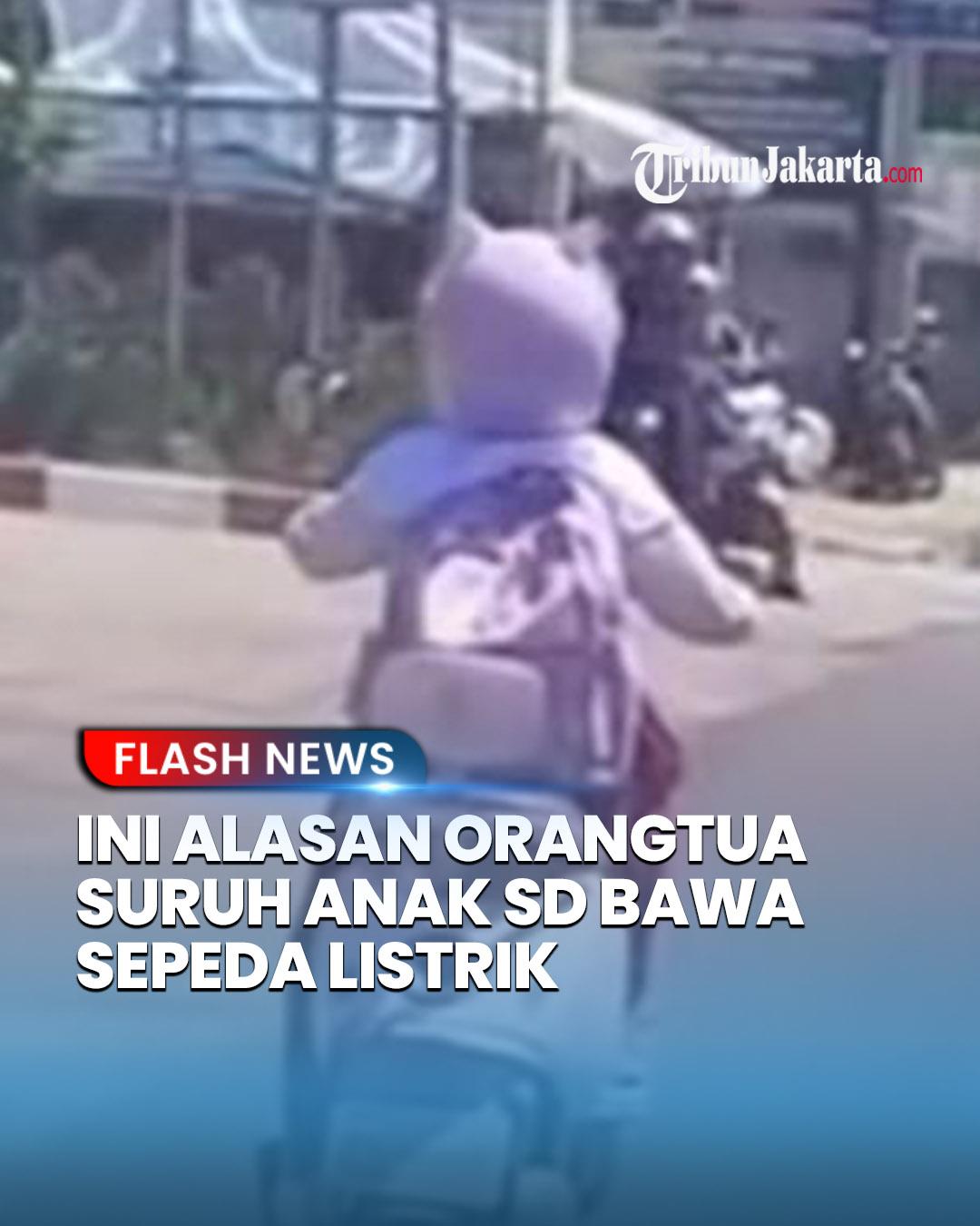 Bocah SD di daerah Kecamatan Baros, Kota Sukabumi, Jabar yang viral mengendarai sepeda listrik di jalan raya rupanya disuruh orangtuanya sendiri. Rini, ibu bocah tersebut berdalih ada tugas mendesak. Kini polisi sampai bertindak gegera kasus ini. 

