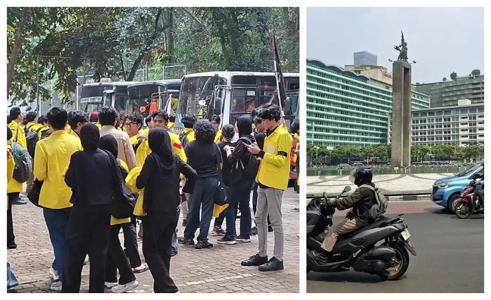 Demo 28 Oktober BEM UI di Bundaran HI, Ada Lima Tuntutan Keras untuk Pemerintah