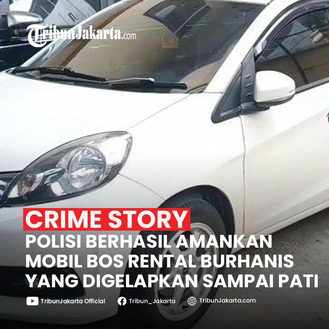 Mobil Honda Mobilio milik bos rental Burhanis yang tewas dikeroyok di Pati, Jawa Tengah, berhasil ditemukan dan kini sudah diamankan di Mapolres Metro Jakarta Timur. Ternyata, mobil yang dibakar adalah operasional Burhanis dan kawan-kawannya untuk cari mobilnya yang digelapkan. Bravo Polri.