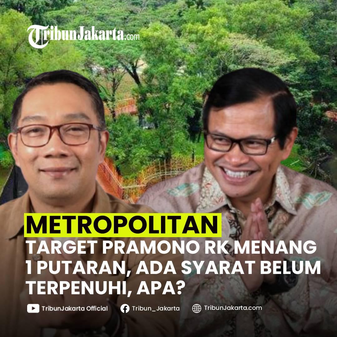 KLIK SELENGKAPNYA: Pramono Anung dan Ridwan Kamil Menargetkan Kemenangan Satu Putaran di Pilkada Jakarta 2024. Namun Ada Syarat yang Belum Lengkap untuk Kuasai Jakarta.
