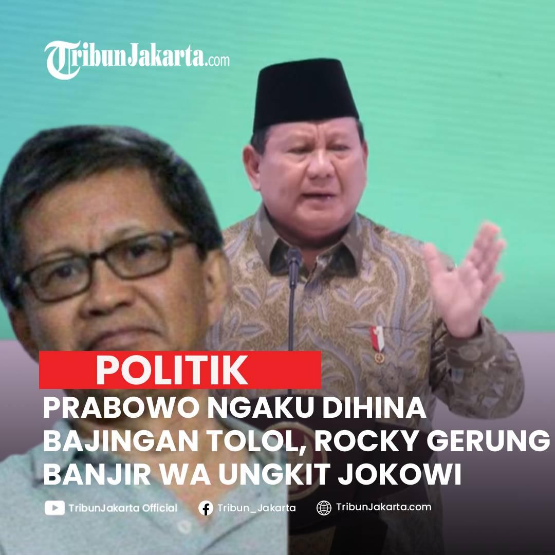 KLIK SELENGKAPNYA: Rocky Gerung Mengaku Kebanjiran Pesan WA Setelah Pidato Presiden RI Prabowo Subianto Bilang ada yang Kritik dirinya Bajingan Tolol.

