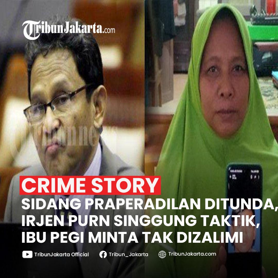 Penasihat Kapolri, Irjen Pol (Purn) Aryanto Sutadi menyinggung soal taktik ketika membahas mangkirnya Polda Jabar di sidang praperadilan Pegi Setiawan. Di sisi lain, ibunda Pegi, Kartini meminta untuk tak dizalimi.