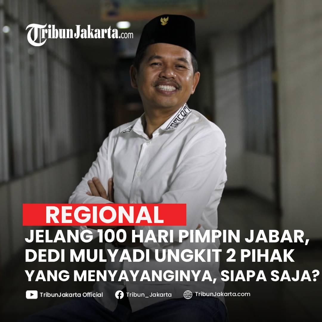 KLIK SELENGKAPNYA:Gubernur Jabar Dedi Mulyadi menyinggung dua pihak yang menyayanginya jelang 100 hari kerja memimpin provinsi tersebut. Keduanya dianggap sahabat. 100 hari Dedi Mulyadi menjabat Jawa Barat pada Jumat 30 Mei 2025. KLIK SELENGKAPNYA:

https://jakarta.tribunnews.com/2025/05/28/lusa-100-hari-pimpin-jawa-barat-dedi-mulyadi-ungkit-dua-pihak-yang-menyayanginya-sahabat-saya