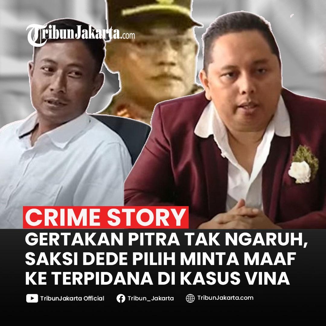 Seorang pria bernama Dede Riswanto (30) siap menebus dosa masa lalunya terhadap terpidana kasus Vina Cirebon, Rivaldi Aditya Wardana, Eko Ramdani, Hadi Saputra, Eka Sandy, Jaya, Supriyanto, dan Sudirman.
