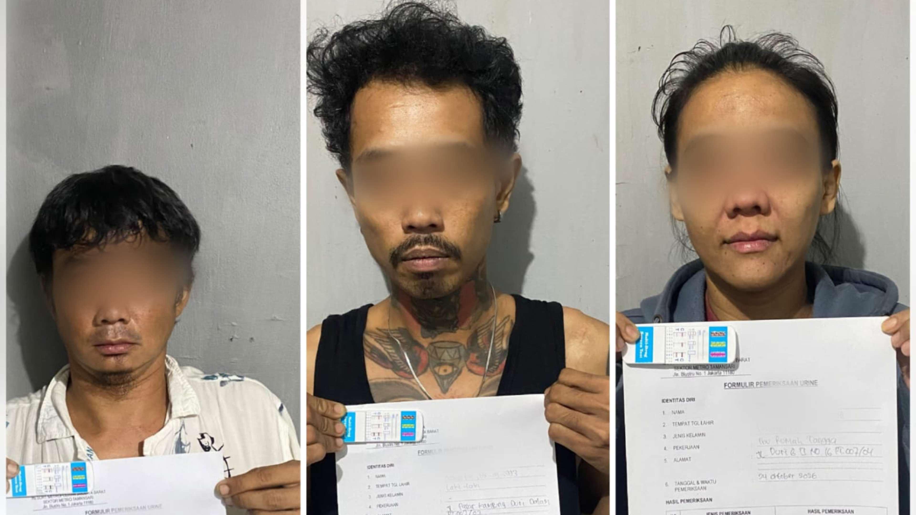 Digerebek Pesta Sabu, Tiga Pelaku Termasuk Wanita Diciduk Polisi