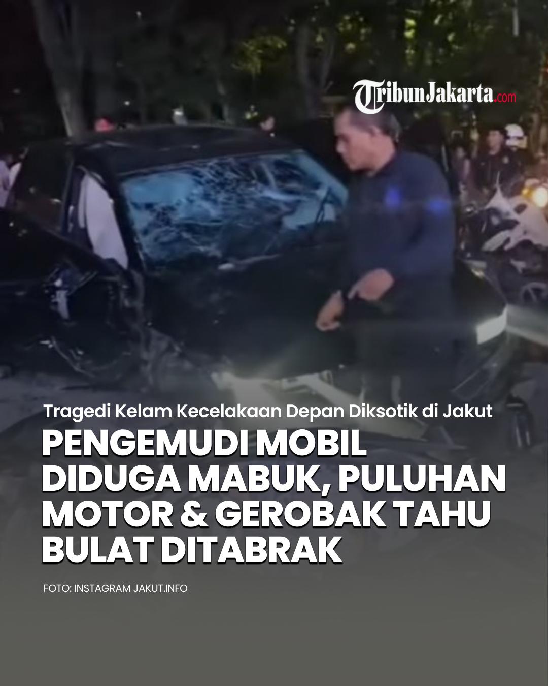 Tragedi kecelakaan kelam terjadi di depan Diskotik Helen’s, Jalan Danau Sunter Utara, Tanjung Priok, Jakarta Utara. Mobil mewah menabrak puluhan motor dan gerobak tahu bulat.