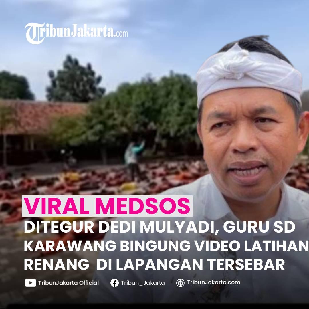 KLIK SELENGKAPNYA: Gubernur Jawa Barat Dedi Mulyadi Tegur Guru SD Negeri Pinayungan II yang Mengajarkan Latihan Renang di Lapangan. Guru Tersebut Bingung Video Bisa Menyebar.