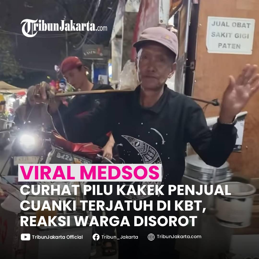 KLIK SELENGKAPNYA: Momen Kakek Dodo Penjual Bakso Cuanki Keliling Saat Jatuh di KBT, Jakarta Timur. Dagangan jatuh Semua dan Reaksi Warga Disorot.

