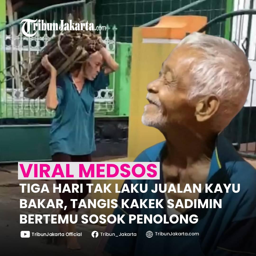 KLIK SELENGKAPNYA: Raut Wajah Kelelahan Terlihat Saat Kakek Sadimin (72), Penjual Kayu Bakar, Beristirahat Di Depan Rumah Warga. Tangis Pecah Terima Rezeki.
