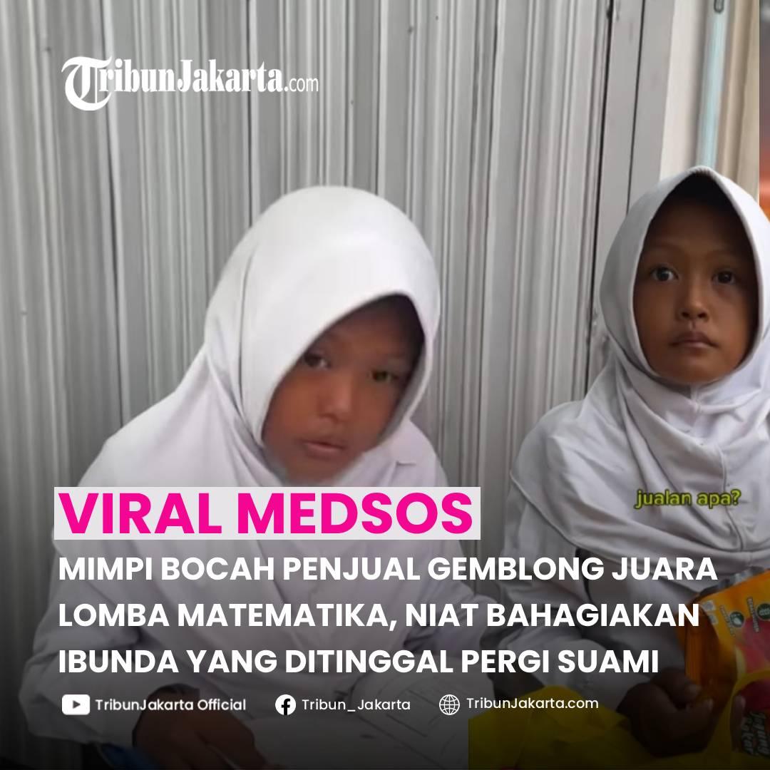 KLIK SELENGKAPNYA: Momen Bocah SD Belajar Matematika Disela-sela Istirahat Berjualan Gemblong viral. Mia Berjuang Raih Juara Lomba Matematika Demi Bantu Ibu.
