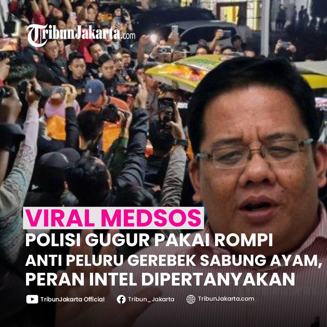 KLIK SELENGKAPNYA: Kriminolog UI, Adrianus Meliala Menyampaikan Analisanya Mengenai Tiga Polisi yang Gugur saat Menggerebek Judi Sabung Ayam di Way Kanan, Lampung.

