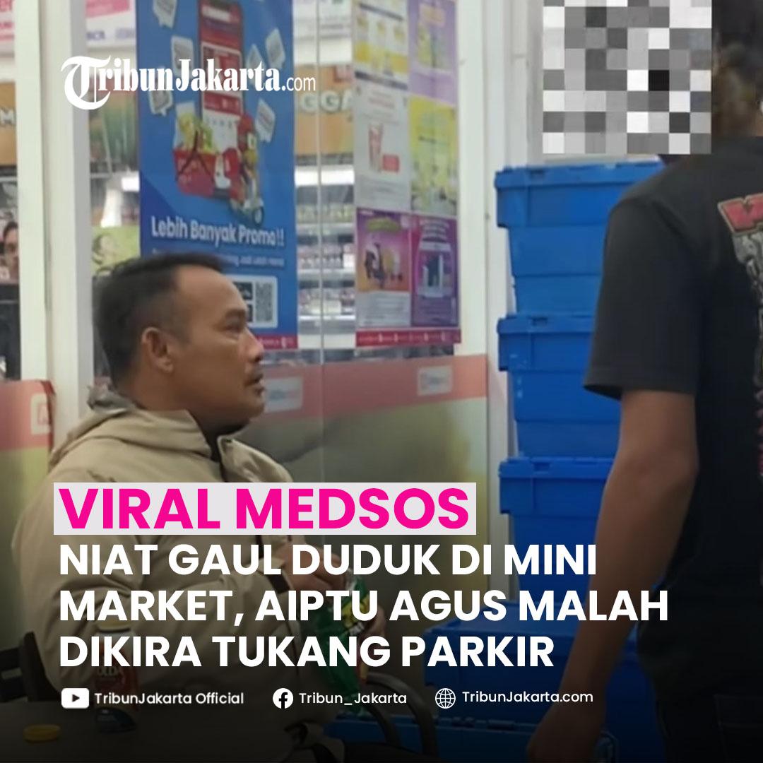 Abang gondrong di sebuah mini market dibuat keget oleh seorang polisi bernama Agus alias Aiptu Agus. Pasalnya, Aiptu Agus bikin gagal fokus abang gondrong tersebut sampai dikira tukang parkir. 

