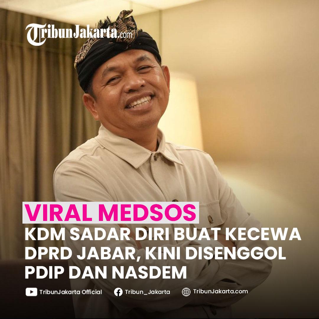 Gubernur Jawa Barat, Dedi Mulyadi sadar diri bahwa dirinya kerap mengecewakan teman-teman legislatif, yakni DPRD Jawa Barat. Bahkan dirinya sampai meminta maaf atas hal tersebut kepada DPRD Jabar. PDIP kasih peringatan, Nasdem ibaratkan pasutri cekcok.


