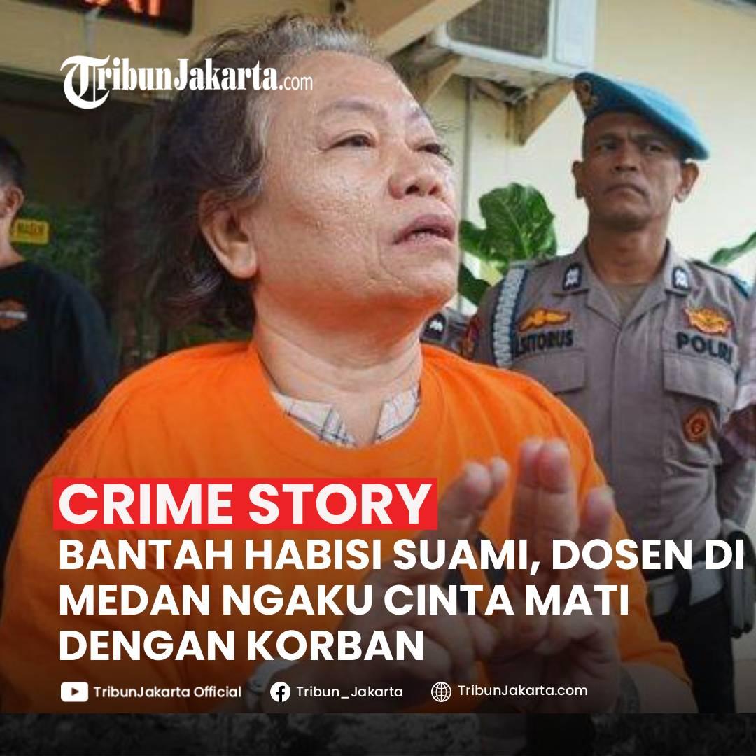 Klik Selengkapnya:Dosen di salah satu kampus di Kota Medan, bernama Dr Tiromsi Sitanggang ditetapkan polisi jadi tersangka atas kasus pembunuhan suaminya bernama Rusman Maralen Situngkir (61). Tapi dia membantah! 

https://jakarta.tribunnews.com/2024/09/18/demi-tuhan-saya-tak-membunuh-ucap-dosen-di-medan-nangis-ditetapkan-jadi-tersangka-kematian-suami
