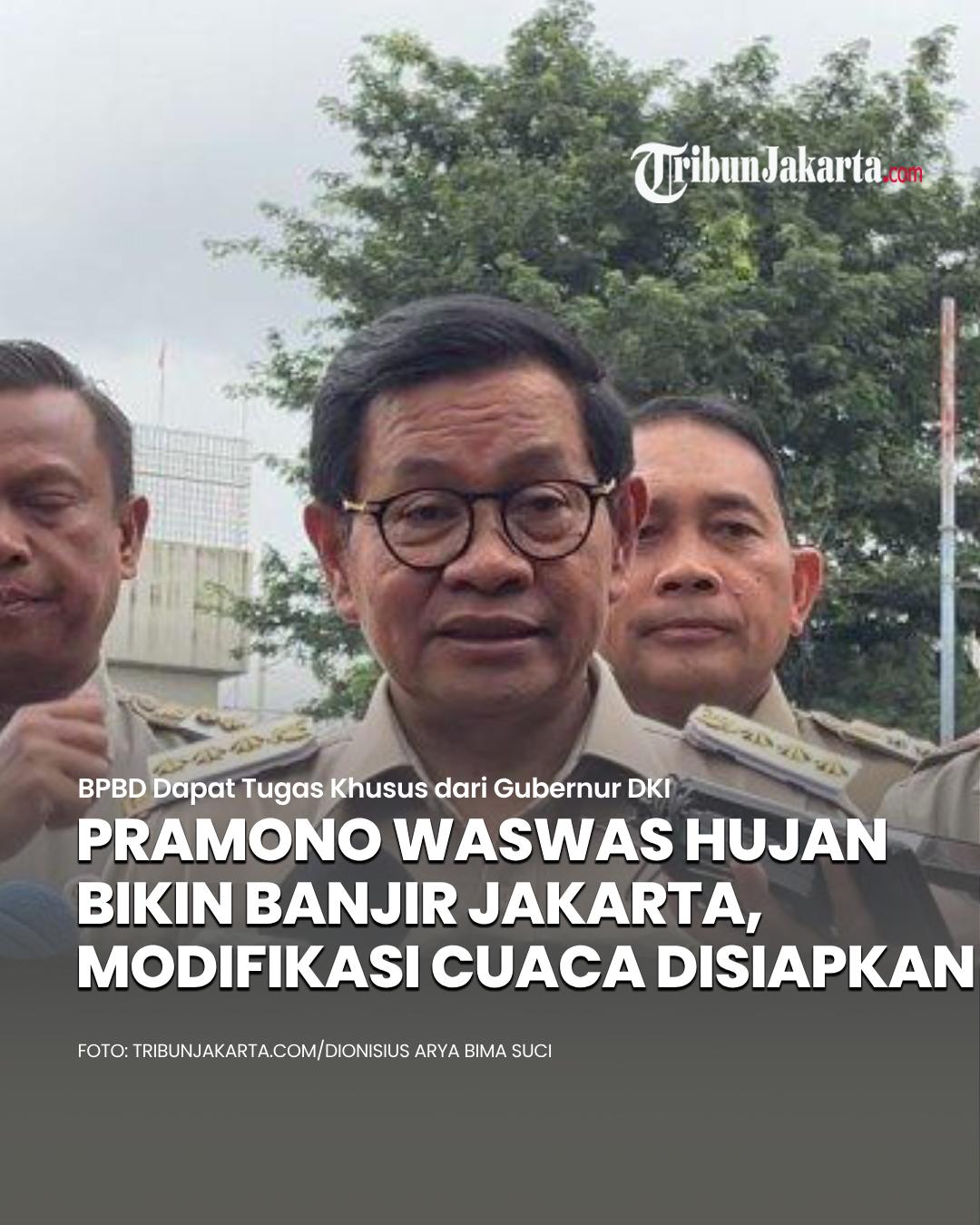 Gubernur Pramono mengaku sudah melakukan langkah cepat dalam menanggulangi banjir di wilayahnya. Terlebih adanya peringatan cuaca ekstrem dari BPBD DKI pada 11 Maret 2025. Ia memerintahkan untuk melakukan modifikasi cuaca di Jakarta.