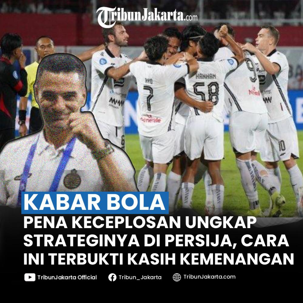 Pelatih Carlos Pena keceplosan mengungkap taktik dan strateginya di Persija. Cara yang dilakukannya terbukti bisa meraih kemenangan penting di Liga 1.