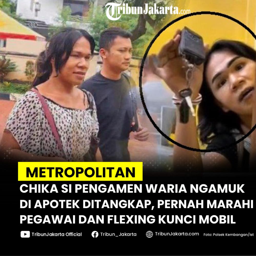 PENGAMEN WARIA DITANGKAP - Chika si pengamen waria viral yang pernah bikin geger mengamuk di Jakarta Barat, kini ditangkap polisi. Sosoknya pernah bikin geger mengamuk di apotek dan flexing kunci mobil.

